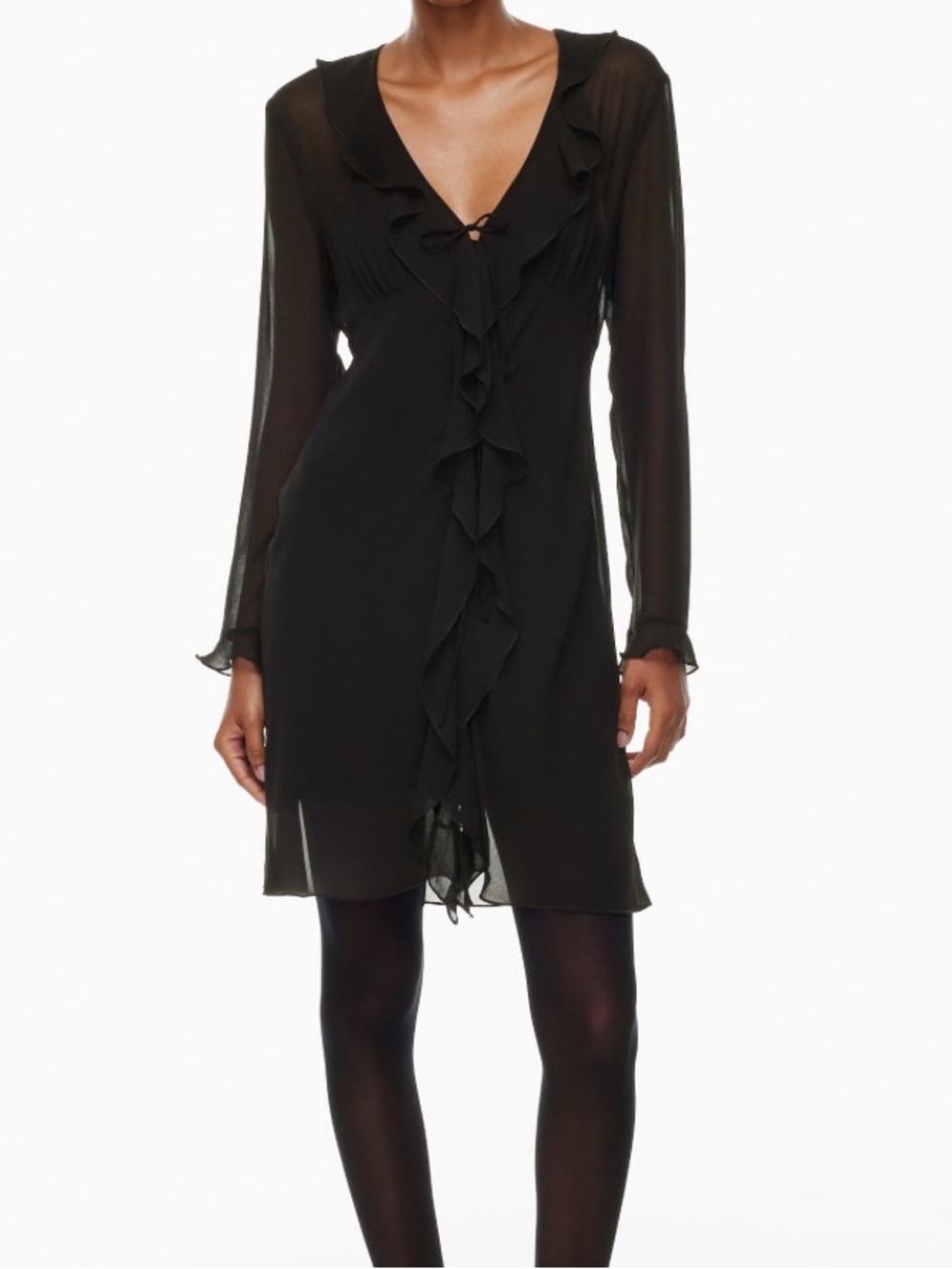 Aritzia Wilfred Frenchy Dress Black Size Medium